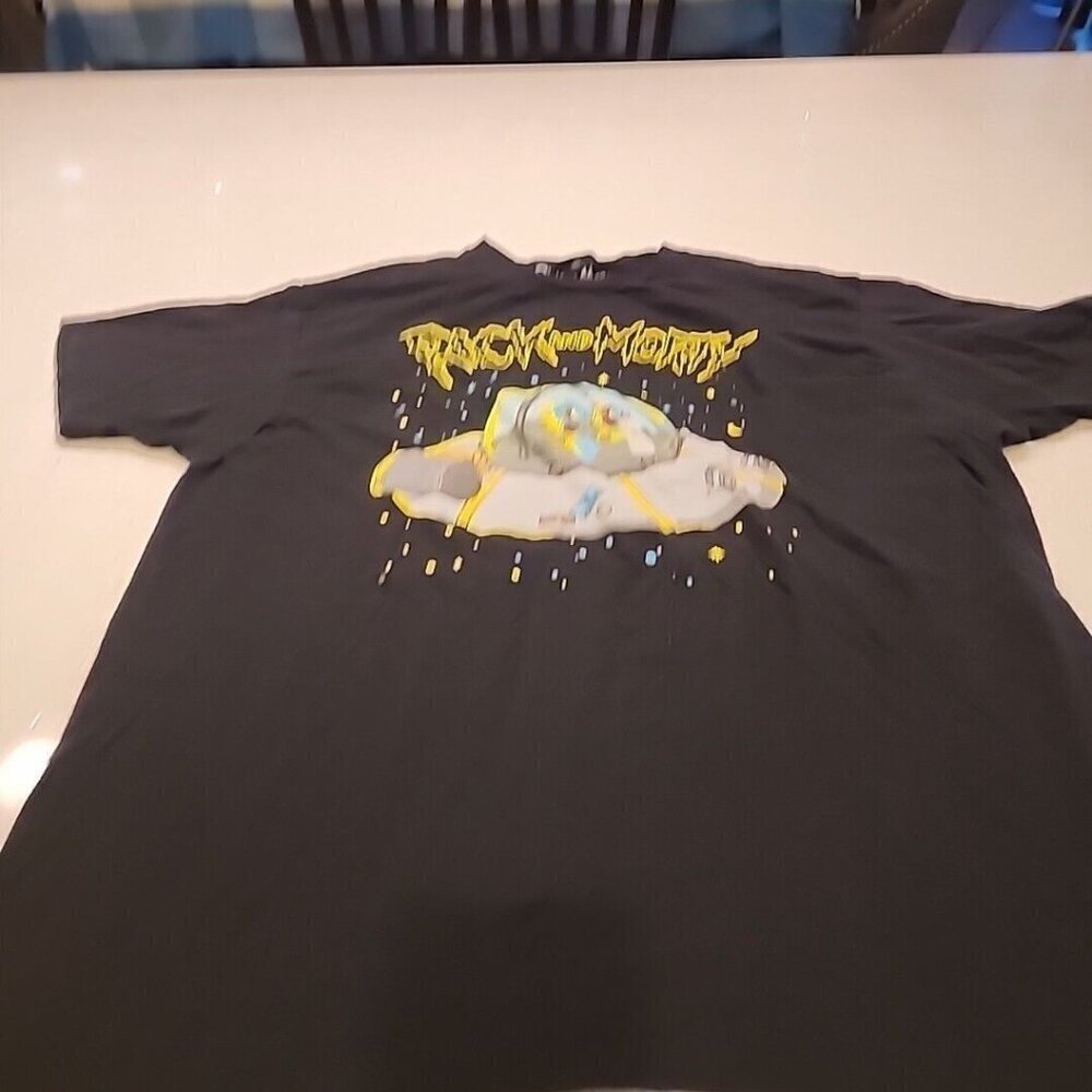 Mens Rick And Morty T Shirt XL Black Graphic Short Sleeve